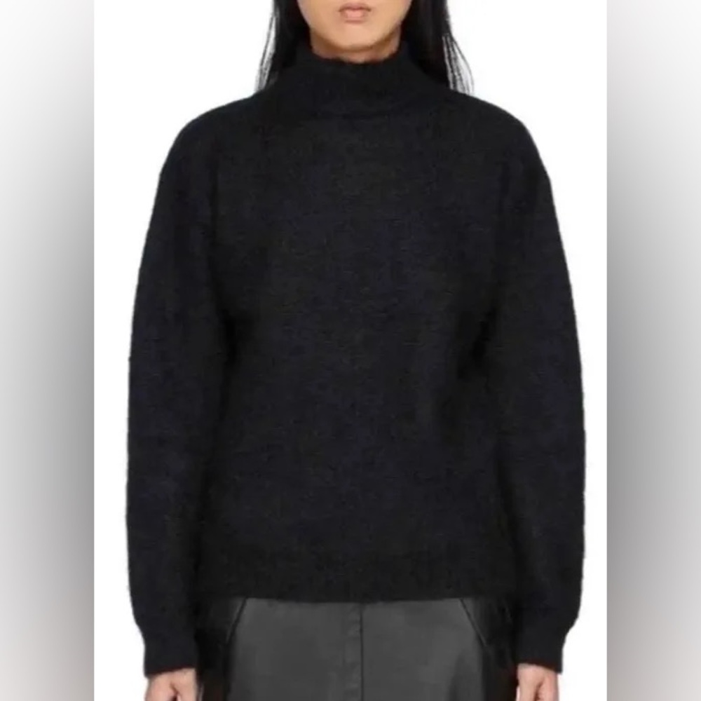 COS Black Wool Turtleneck Sweater